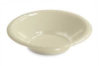 Creative Converting 28161051 Ivory Bowl, Plastic 12 Oz Solid (12pks Case)