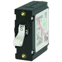 Blue Sea Systems A-Series White Toggle Single Pole 25A Circuit Breaker