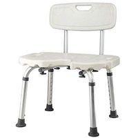 ZHAO XIN Shower Chair,Adjustable Bath Stool,with Durable Aluminum Legs Showering Use,Non Slip Tub Safety Medical Bathroom Aid
