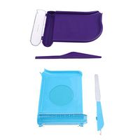 2 Pcs Plastic Pill Counting Tray, Pharmacy Pills Disspenser with 2 Types Spatulas for Medicine Tablet Count, Practical