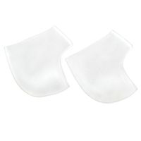 2 PCS of Silicone Pad Cup Heel Liner Protective Cracked Feet Pressure Pain Relief Socks Feet Care