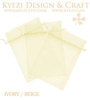 150 Pcs Peach 3x4 Sheer Drawstring Organza Bags Jewelry Pouches Wedding Party Favor Gift Bags Gift Bags Candy Bags [Kyezi Design and Craft]