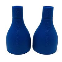 Silicone Filter Tips - Tips for Raw Rolling Papers - Cigarette Holder - Roach Clip Holder - Reusable Cigarette Filters - Cigar Accessories - XLarge 1” to 1.2” Blue