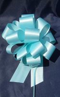 IGC 10 Pull String Bows - Gift Wrap Packaging - 5" 20 Loops - 1 1/4" - Baby Blue