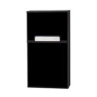 Cigarette Case King Size Aluminium Holds 20pcs Cigarettes Hard Box Full Pack Cigarette Box for Men Women(Black 100's)