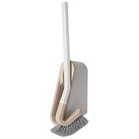 Bath Bliss Extra Slim Wall Mountable Beige Toilet Brush