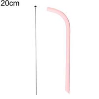 pzkwmfv 1Pcs Folding Reusable Silicone Drinking Straws BPA Free with Cleaning Brushes - Extra Long