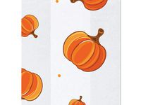 Pack of 25 Pumpkin Patch Design Cello Halloween cellophane Bag Choose Size (3.5"x2"x7.5") npKN317