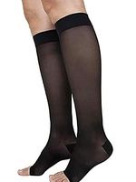 SIGVARIS Women’s Style Sheer 780 Open Toe Calf-High Socks 20-30mmHg