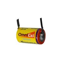 OmniCel ER14250 3.6V 1/2AA Lithium High Energy Battery w/Tabs Replaces Maxell ER3 ER3S ER3S-TC, ER14250, LS-14250, LS-14250C, PT-2150, SL-150/S, SL-350/S SL-750/S, TL-2150 TL-4902 TL-5101 TL-5111