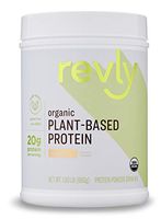 Amazon Brand - Revly Organic Plant-based Protein Powder, Vanilla, 1.5 Pound (19 Servings)