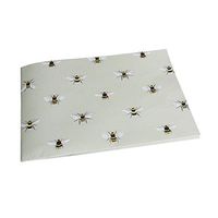 Bees Flat Gift Wrap Paper 19.5 Inches x 27.5 Inches - 5 Sheets. Folded