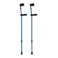 Folding Aluminum Walking Forearm Crutches for Adults and Youth,Adjustable Lightweight Arm Cuff Crutch with Ergonomic Grip,Comfortable on Wrist, Non Skid Replaceable Rubber Tip, Gifts,2pcs