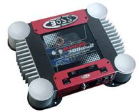 Boss RT435, 2-Channel Mosfet Power Amplifier, Riot Series + Remote Control for subwoofer, 2x 120 Watt RMS @ 4 ohms stereo, 2 x 300 Watts RMS @ 2 ohms stereo, 1x 600 Watts RMS @ 2 ohms mono