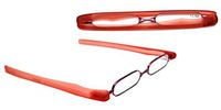 De Ding Lightweight Reading Glasses Flexible Frame Eyewear 1.50 (Red, 1.5 x)
