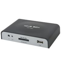 MyGica Movie Box MP102 Mini HD Media TV Player, Supports USB Drives and SD/SDHC/MMC Cards, Plays RM, RMVB, MPEG1/2/4, DIVX, XVId, AVI, MOV, DAT and VOB on TV and HDTV