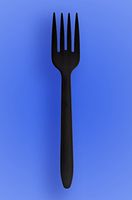 Wow Plastics Inc. Heavy Weight 7" Fork - Black Pp - 2/500 (1,000/Case)