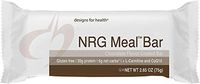 Designs for Health Keto-Friendly NRG Meal Bar - 6 Net Carbs + 20g Protein, Energy Support + High Protein with Allulose (12 Bars)