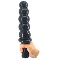 11 Inch 5balls Safe Soft Huge Realistic-Ďî`ldɔ Soft Body Relaxing Massage for Women Black