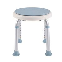 Shower stool Aluminum Alloy Adjustable Shower Chair, Load-Bearing 130kg Seat Plate Can Be Rotated 360° for Disabled People, Suitable for Pregnant Women and Children Old People