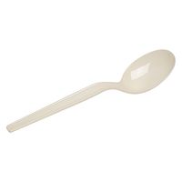 Dixie 5.75" Medium-Weight Polystyrene Plastic Soup Spoon by GP PRO (Georgia-Pacific), Champagne, SM117, (Case of 1,000)