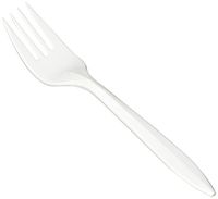 Dart F6BW 6.125 in Med Wt White Fork (Case of 1000)