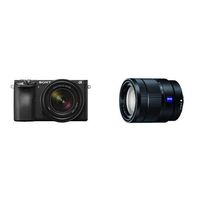 Sony a6500 Mirrorless Camera with 18-135mm Lens with LCD, 3", Black with Sony SEL1670Z Vario-Tessar T E 16-70mm F4 ZA OSS