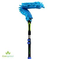 EVERSPROUT 1.5-to-4.5 Foot Flexible Microfiber Ceiling & Fan Duster | 8-10 Ft Standing Reach | Bendable to Clean Any Fan Blade | Removable & Washable Brush Head | Premium Lightweight Extension Pole