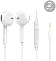 Earbuds/Earphones/Headphones,Herun Premium in-Ear Wired Earphones with Remote & Mic Compatible iPhone 6s/plus/6/5s/se/5c/iPad/Samsung/MP3 (2Pack)