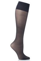 Aristoc Women's 3 Pair 10 Denier Ultra Shine Knee Highs 5-10 Black
