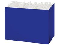 Solid Color Basket Boxes - Large_Solid Navy Blue Basket Boxes 10-1/4x6x7-1/2" - (2 Packs; 6 Boxes Per Pack) - Wraps-NBLL