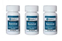 RELIABLE 1 LABORATORIES Micro Coated Senna 8.6mg Vegetable Laxative (100 Tablets Each) (3 Pack)