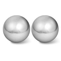 uxcell Stress Relief Finger Palm Exersice 52mm Dia Chime Massage Ball 2 Pcs