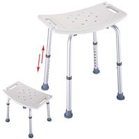 Elderly Adjustable Bath Tub Shower Chair Bench Stool Seat 7 Height