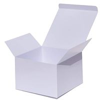 AngelCraft White Gift Boxes (Glossy) 6x6x4 inch 10-Pack