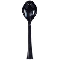 Lillian Plastic Salad Serving Spoon, 1 Unit, Black