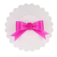 HENGSONG 1X Cute Bowknot Bow Silicon Anti-dust Mug Cap Cup Cap Lid Leakproof Cover (White)