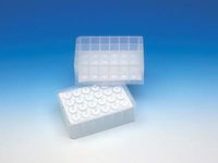 GE Bio-Sciences 7700-9901 Unfiltered Filtration Microplate, 24 Well, 10 mL Volume, G/C, Long Drip Director, Natural Polypropylene (Pack of 25)
