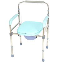ZBYXZIGJ Folding Commode Chair and Toilet Surround Lightweight, Sturdy, Simple, Bathroom Support for Elderly Seniors, Disabled, Handicapped