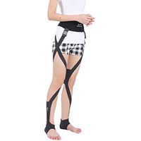 Leg correction Adjustable O-type Legs X-type Tape Posture Corrector Belt Recovery Beauty Straightening Leg O X Leg Belt Fixer Roscloud@ (Color : Black, Size : S)