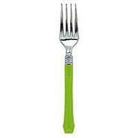 Amscan 436900.53 Classic Choice Premium Cutlery disposable-forks, One Size, Kiwi