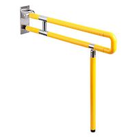 XIHAA Medical Safety Toilet Grab Bar,Grab Rail Wall Mount Toilet Handrails Foldable Disabled Bathtub Grab Bar for Elderly,Yellow