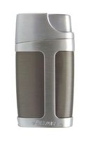 Xikar ELX Double Jet Flame Lighter with 9mm Cigar Punch, Ergonomic Design, G2 Gunmetal