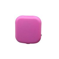 Plastic Material Exquisitely Designed Delicate Fashion Portable Invisible Glasses Case,Rose red