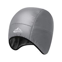 Theoylos Mens Ski Cap Winter Warm Beanie Hat Unisex Outdoor Ear Warm Hat Comfort Liner Skull Cap Dark Gray