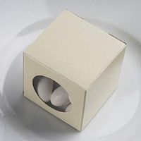 Efavormart 2x2 Ivory Ballotin Box for Candy Treat Gift Wrap Box Party Favor Boxes for Bridal Shower Anniverary Wedding -100 Boxes