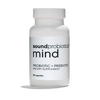 Sound Probiotics Mind - High Potency (12 Billion CFU) Probiotics Supplement for Maintaining Healthy Mood - Prebiotic + Probiotics for Women & Men - 60 Count