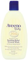 Aveeno Baby Soothing Relief Creamy Wash, Fragrance Free, 8 Ounce  (Pack of 2)