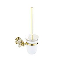 AUSWIND Antique Gold Brass&Crystal Wall Mounted Bathroom Hardware XH (Toilet Brush Holder)