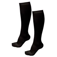 ASRocky Graduated Compression Socks Anti-Fatigue Antimicrobial Calf High Below Knee Mens Womens Sock Leg Foot Ankle Heel Support Pain Relief Stockings Reduce Swelling (1 Pair, Lg/XL, Black)